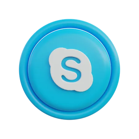 Free Skype  3D Icon