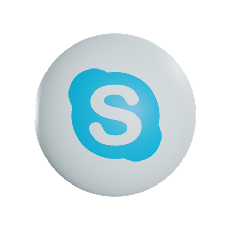 Free Skype  3D Icon