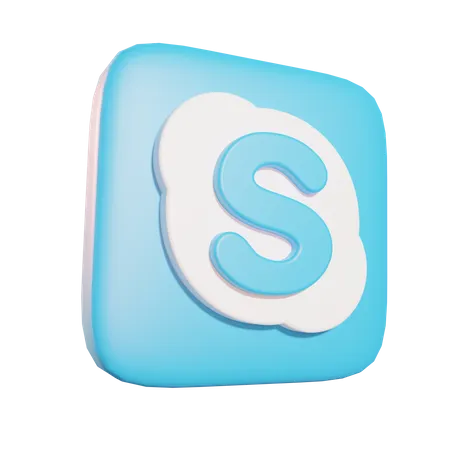 Free Skype  3D Icon