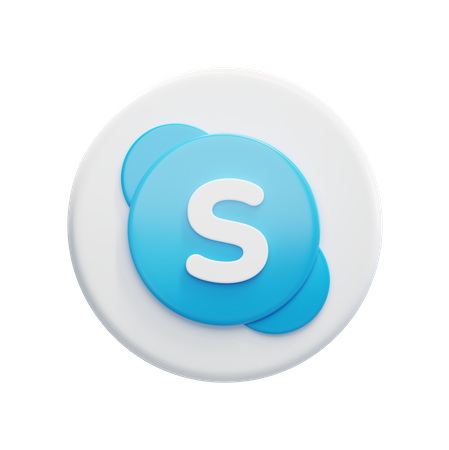 Free Skype  3D Icon