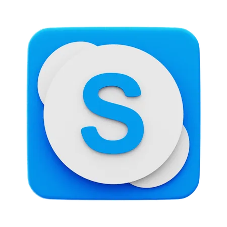 Free Skype  3D Icon