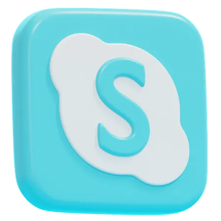 Free SKYPE  3D Icon