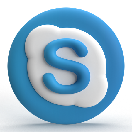 Free Skype  3D Icon