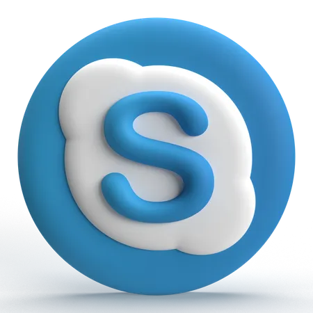 Free Skype  3D Icon