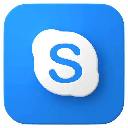 Free Skype  3D Icon