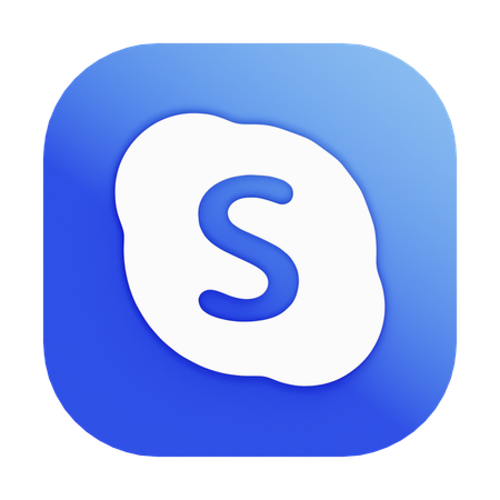 Free Skype  3D Icon