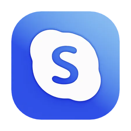 Free Skype  3D Icon