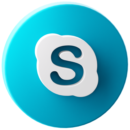 Free Skype  3D Icon