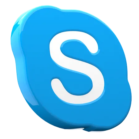 Free Skype  3D Icon