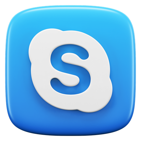 Free Skype  3D Icon