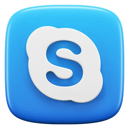 Free Skype  3D Icon