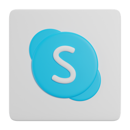 Free Skype  3D Icon