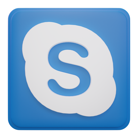 Free Skype  3D Icon