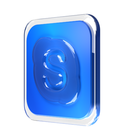 Free Skype  3D Logo