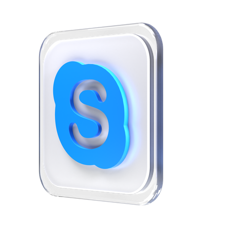 Free Skype  3D Logo