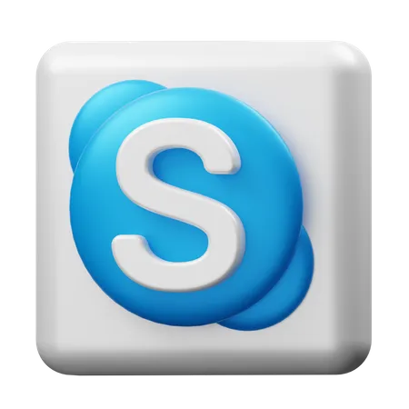 Free Skype  3D Logo