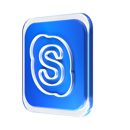 Free Skype  3D Logo