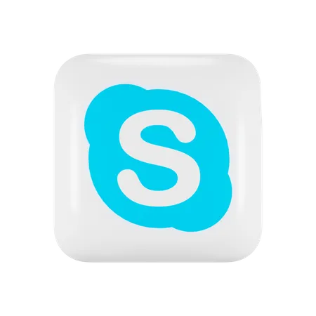 Free Skype  3D Logo