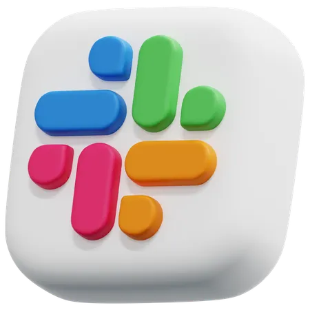 Free Slack  3D Icon