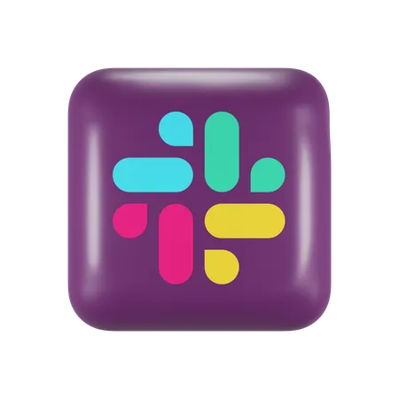 Free Slack  3D Logo