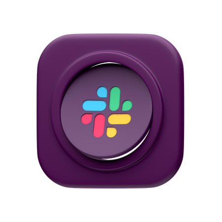 Free Slack  3D Icon