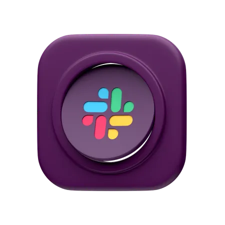 Free Slack  3D Icon