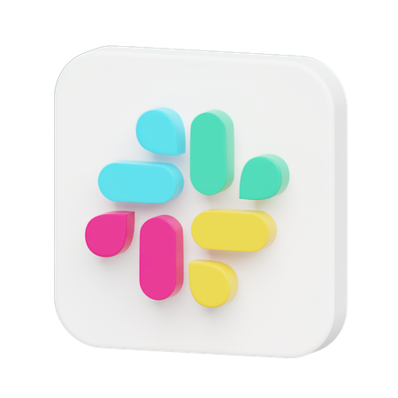 Free Slack Logo  3D Illustration