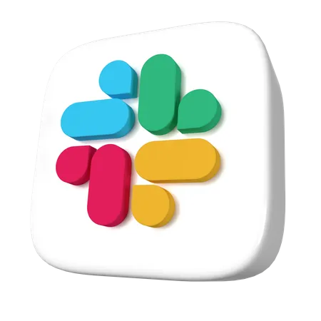 Free Slack 3 D Logo Icon 3D Icon