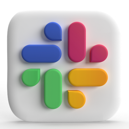 Free Slack Icon  3D Icon