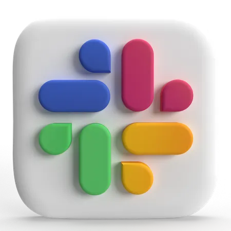 Free Slack Icon  3D Icon