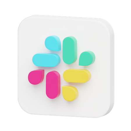Free Slack Logo  3D Illustration