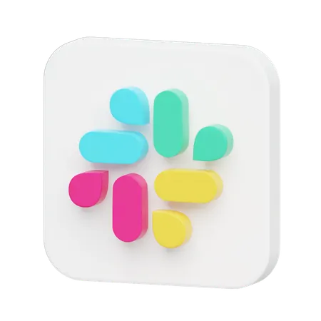Free Slack Logo  3D Illustration