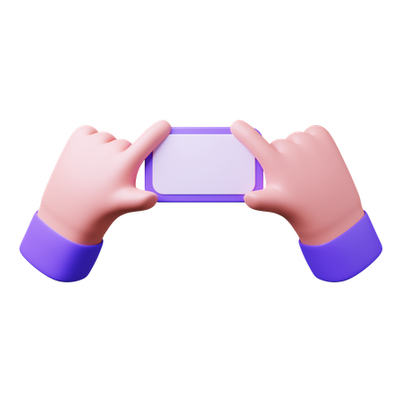 Free Smartphone halten  3D Icon