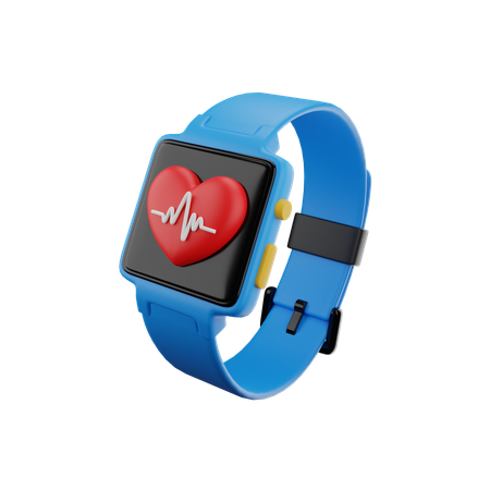 Free Smartwatch Health Monitor  3D Icon