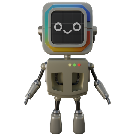 Free Smile Robot  3D Icon