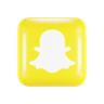 3d 3d snapchat logo illustration