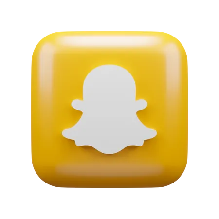 Free Snapchat  3D Logo