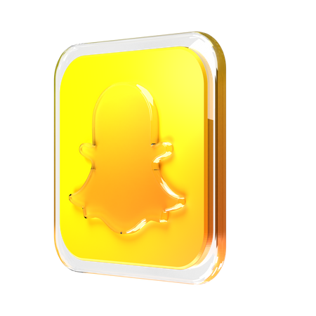 Free Snapchat  3D Logo