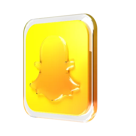 Free Snapchat  3D Logo