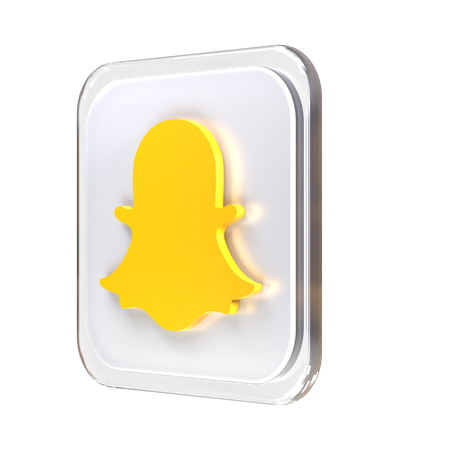 Free Snapchat  3D Logo