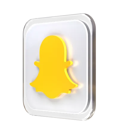 Free Snapchat  3D Logo