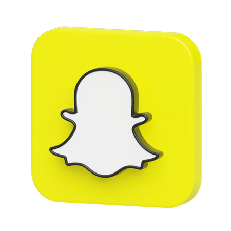 Free Snapchat  3D Logo