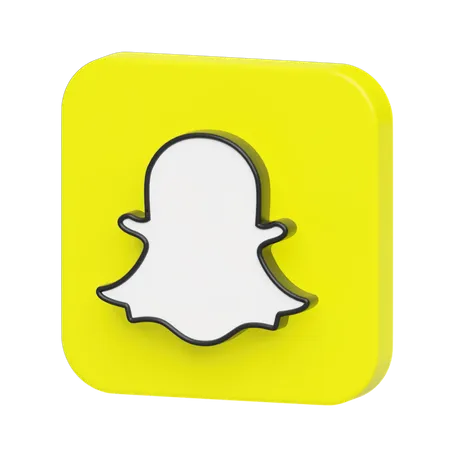 Free Snapchat  3D Logo