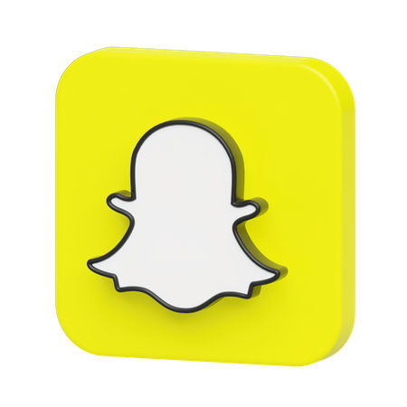 Free Snapchat Logo 3D Illustration