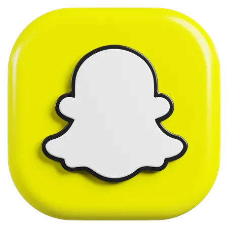 Free Snapchat Logo  3D Icon