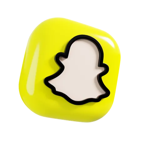 Free Snapchat Logo 3D Illustration