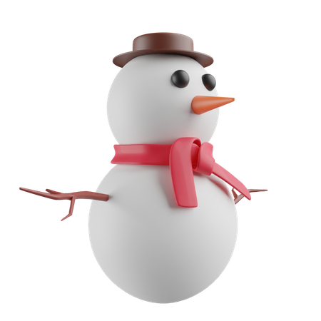 Free Snowman  3D Icon