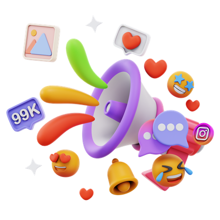 Free Social Media Emoticons  3D Icon