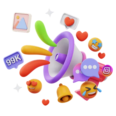 Free Social Media Emoticons  3D Icon