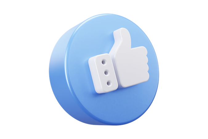 Free Social media like emoji 01  3D Icon